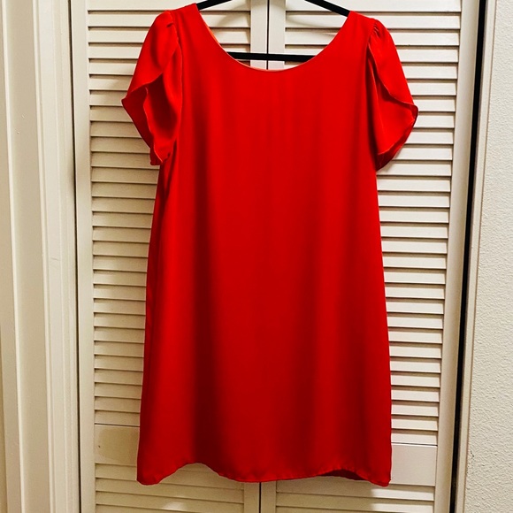 Bright orange summer dress - Picture 1 of 7